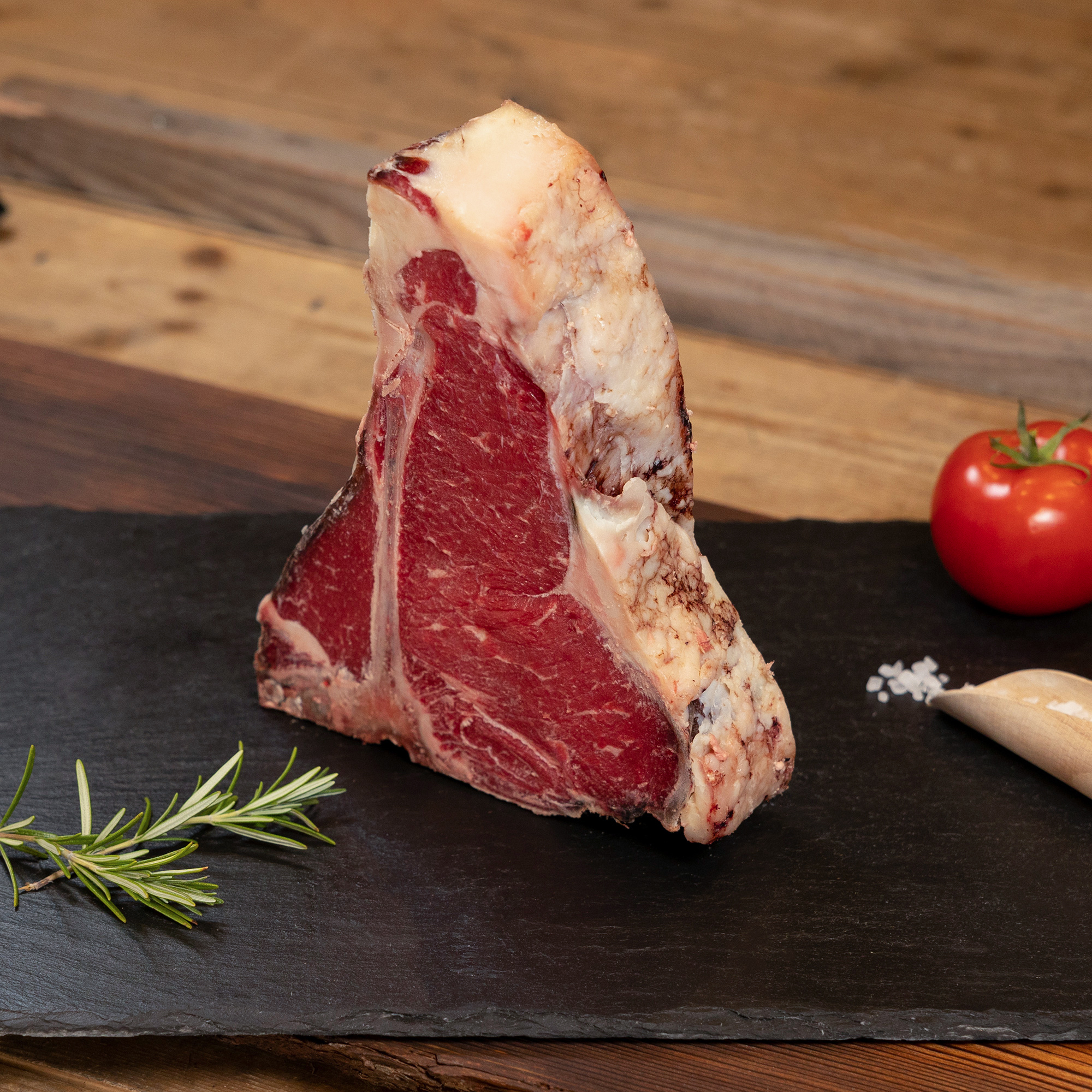 Bayerwald Beef; Dry Aged T-Bone Steak, 10 Wochen gereift, ca. 1100g