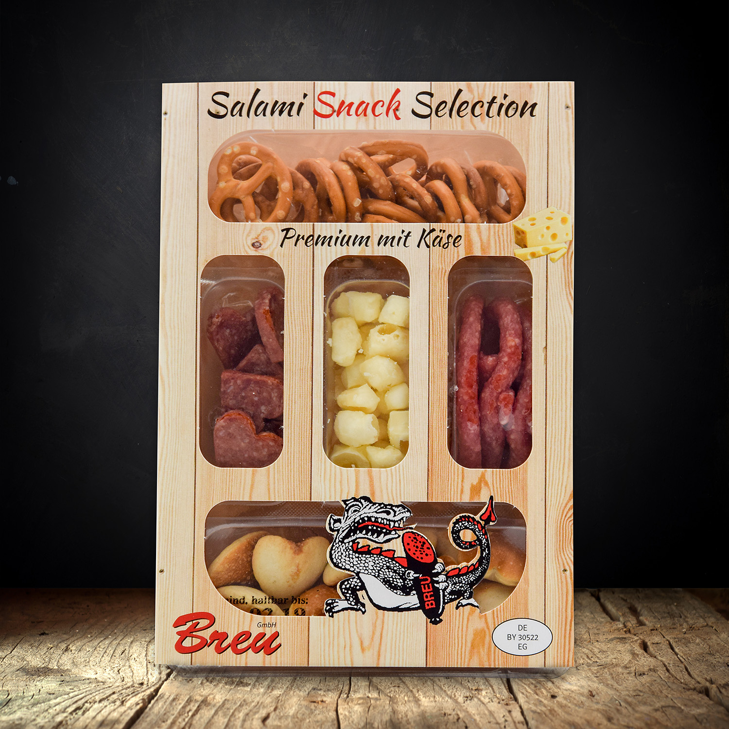 Salami Snack Selection - Premium mit Käse 80 g