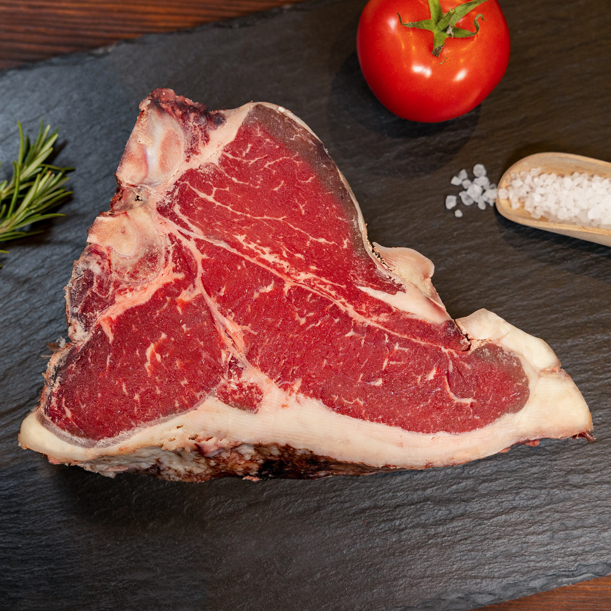 Bayerwald Beef, Dry Aged Porterhouse Steak, 10 Wochen gereift, ca. 1100g