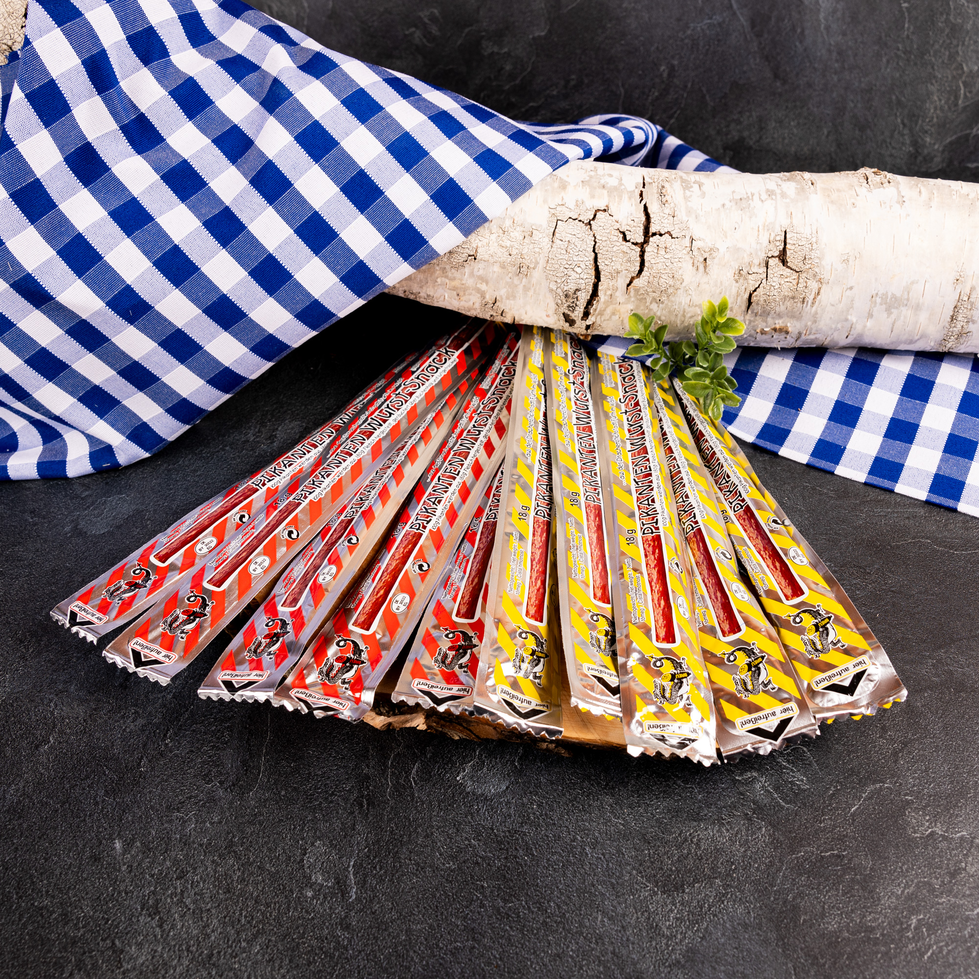 Salami Paket XL, leckere Salami am Stück & Mini Salami mit Holzkiste