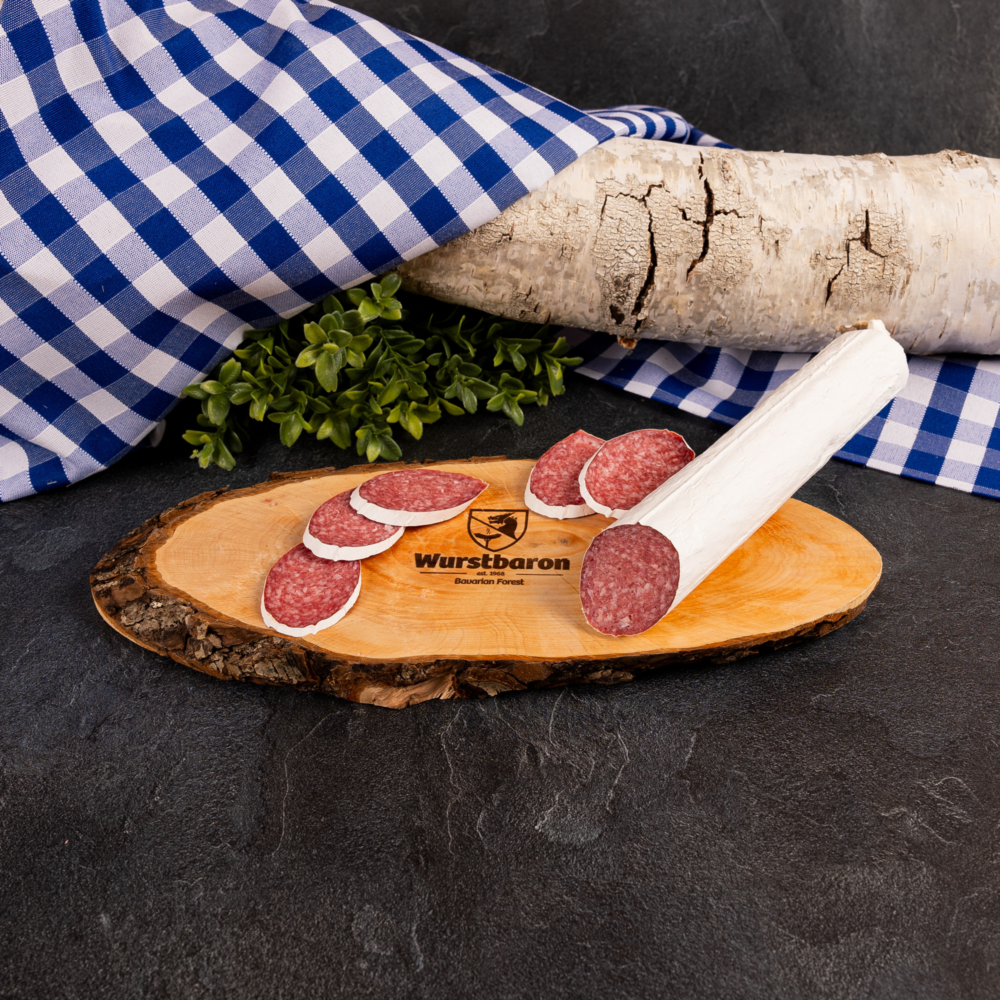 Salami Paket, leckere Salami am Stück & Mini Salami mit Holzkiste